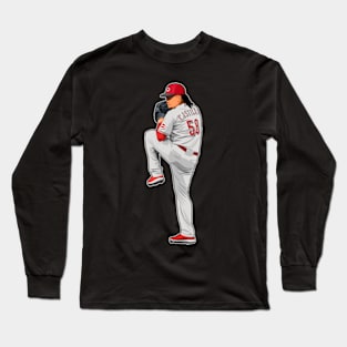 Luis Castillo #58 Get Pitches Long Sleeve T-Shirt